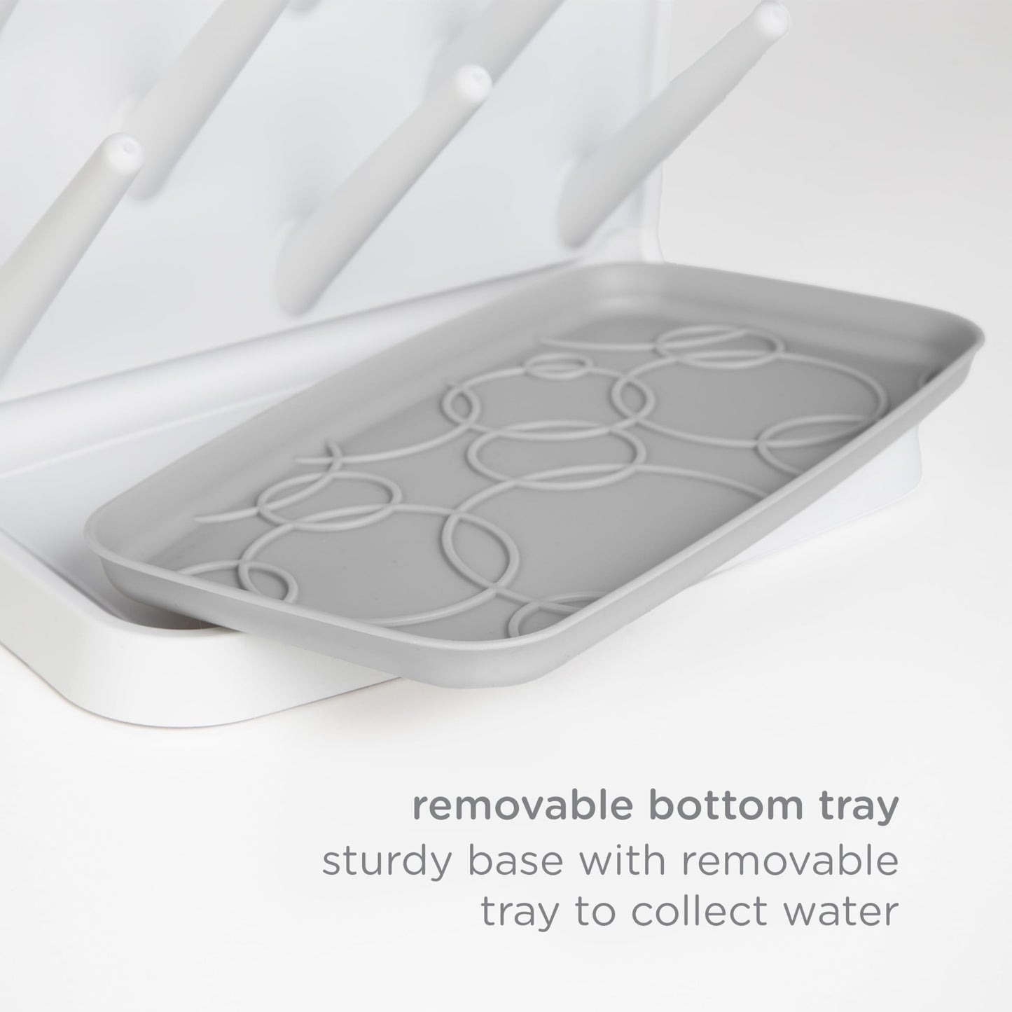 Ubbi Vertical Baby Bottle Drying Rack,Taupe