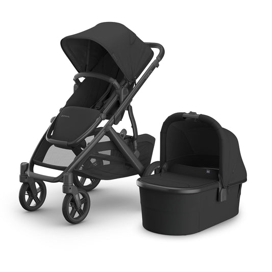 UPPAbaby Vista V3 Stroller + Bassinet V3 - Convertible Single-to-Double Stroller System