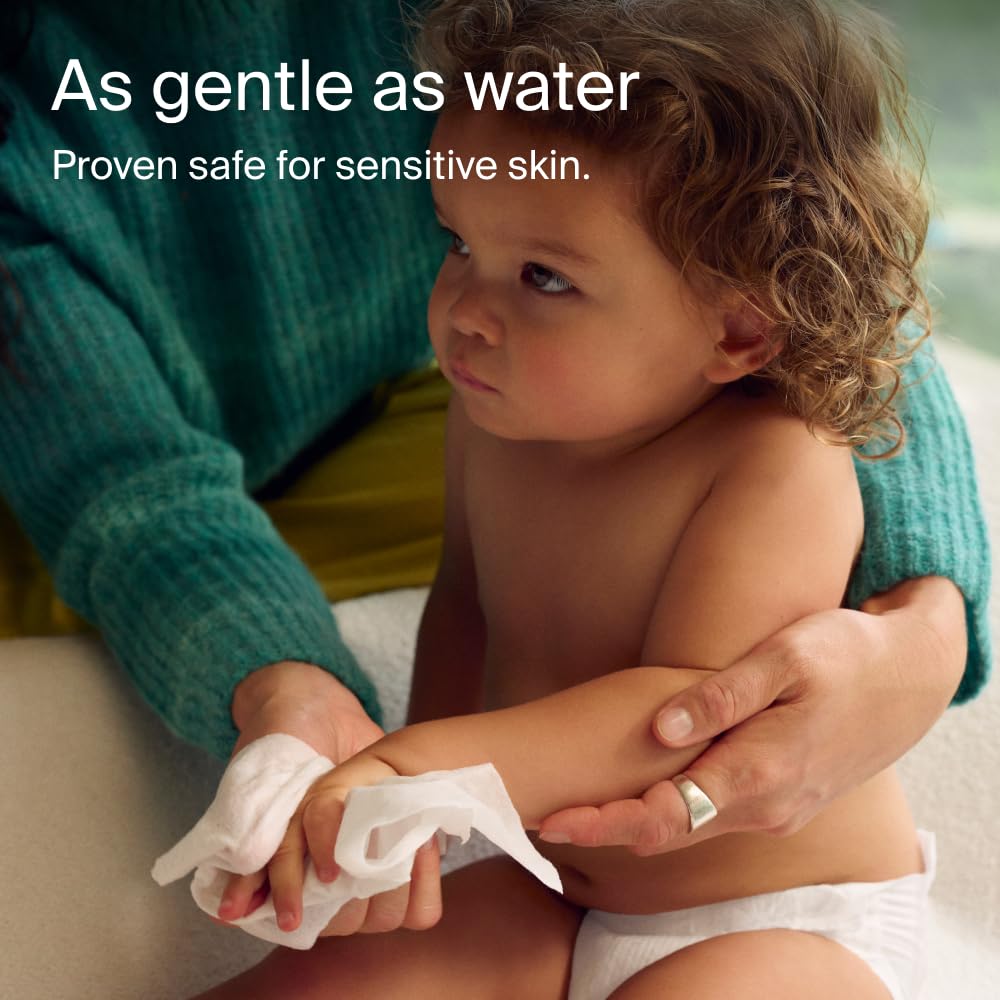 Coterie Baby Wipes for Sensitive Skin, Plant-Based and Plastic-Free Fibers, 99% Water, Hypoallergenic 12 Pack, 672 Count