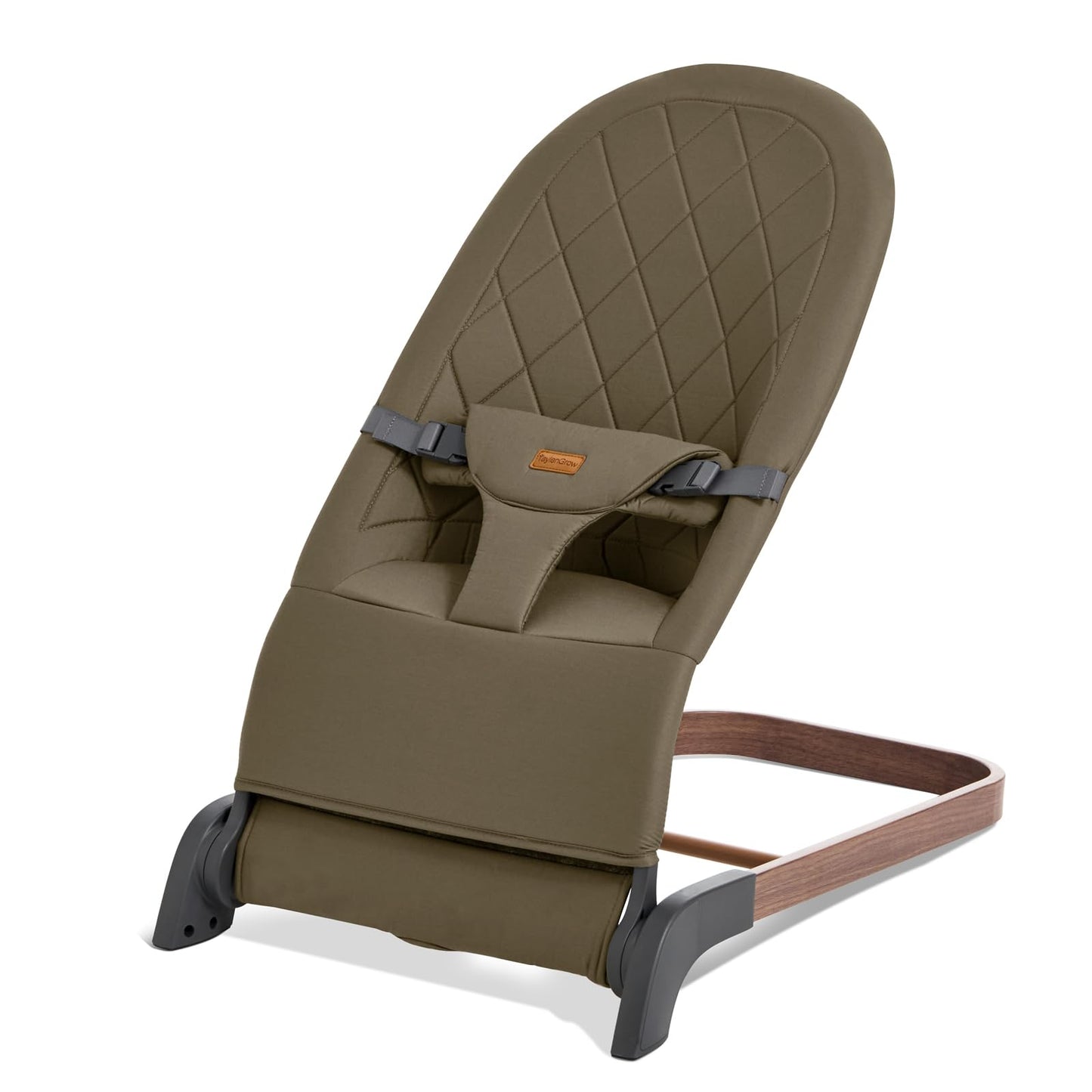 Foldable Baby Bouncer, Baby Seat with 3 Adjustable Heights, Portable Newborn Rocker