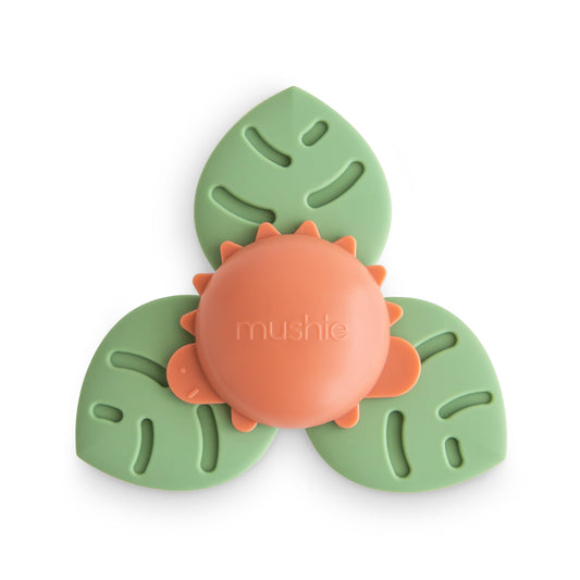 mushie Sunshine Suction Spinner Toy | Toddler Sensory Toys for Bath & Play