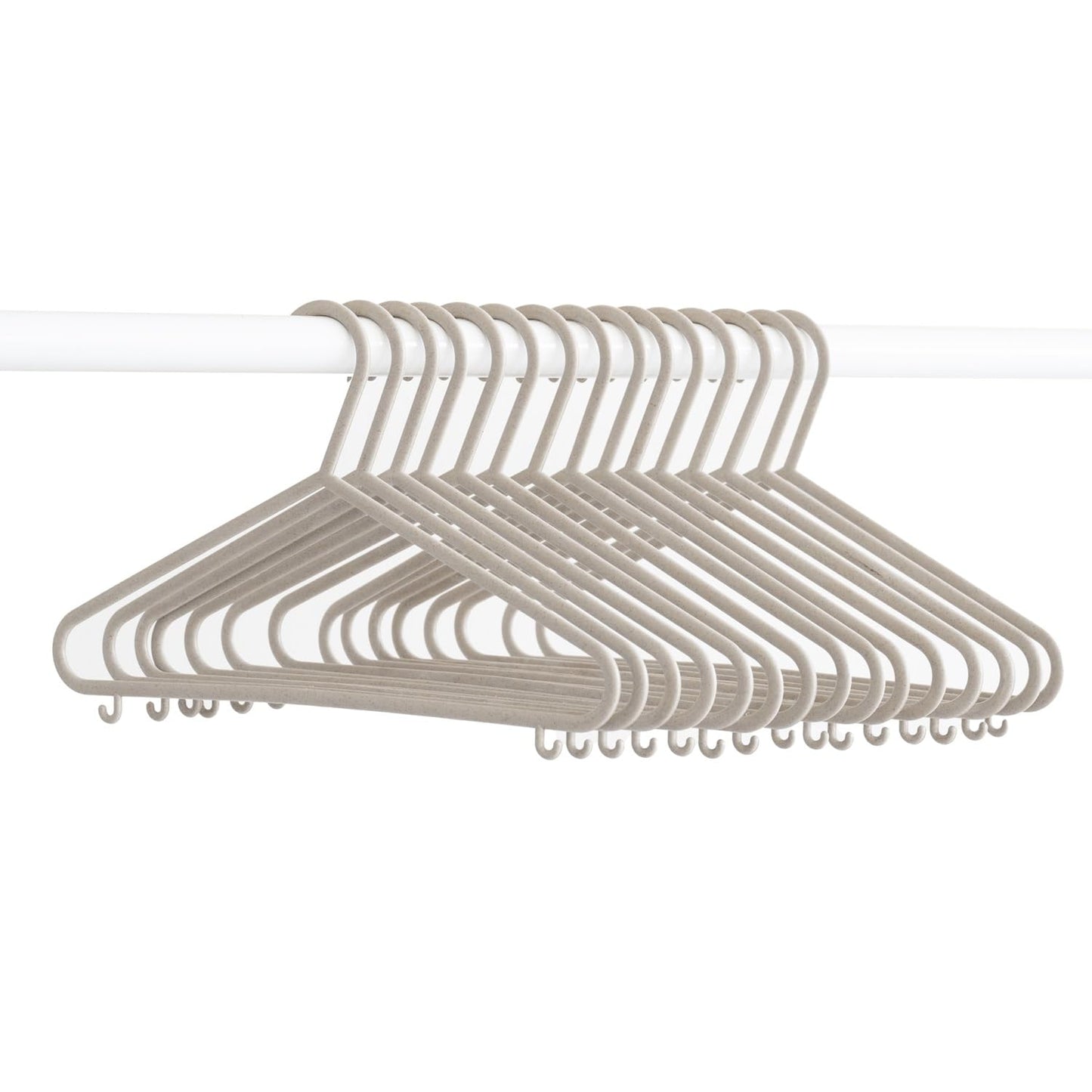 Sustainable Wheat Straw Plastic Toddler & Kids Hangers – Pack of 30
