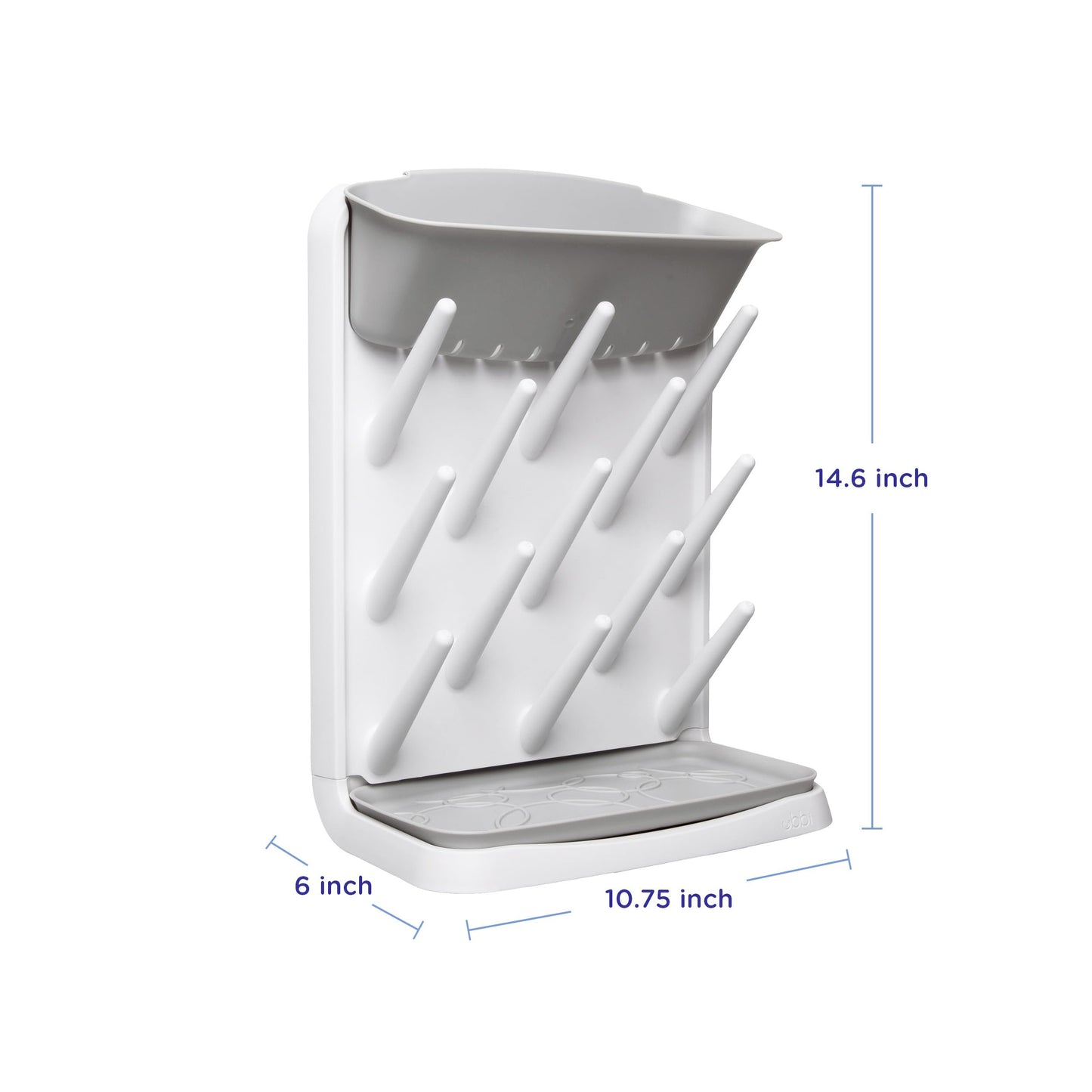 Ubbi Vertical Baby Bottle Drying Rack,Taupe