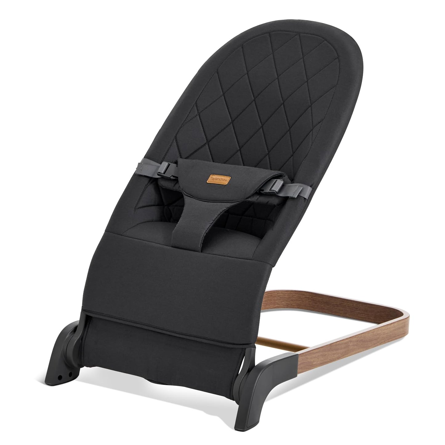 Foldable Baby Bouncer, Baby Seat with 3 Adjustable Heights, Portable Newborn Rocker