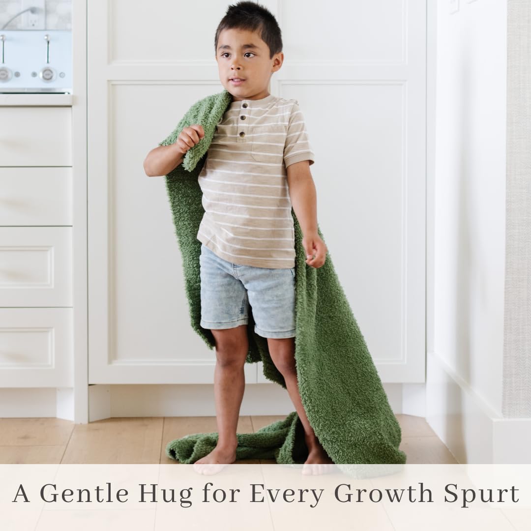 SARANONI Bamboni Luxury Baby Blanket | Plush Blanket for Infant Boys & Girls | Receiving Blanket 30” x 40” | Gray