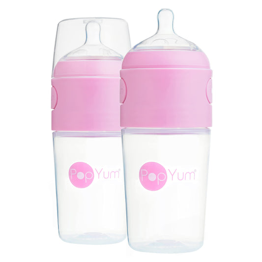 PopYum Orange Formula Making Baby Bottle Starter Set, 4-Pack