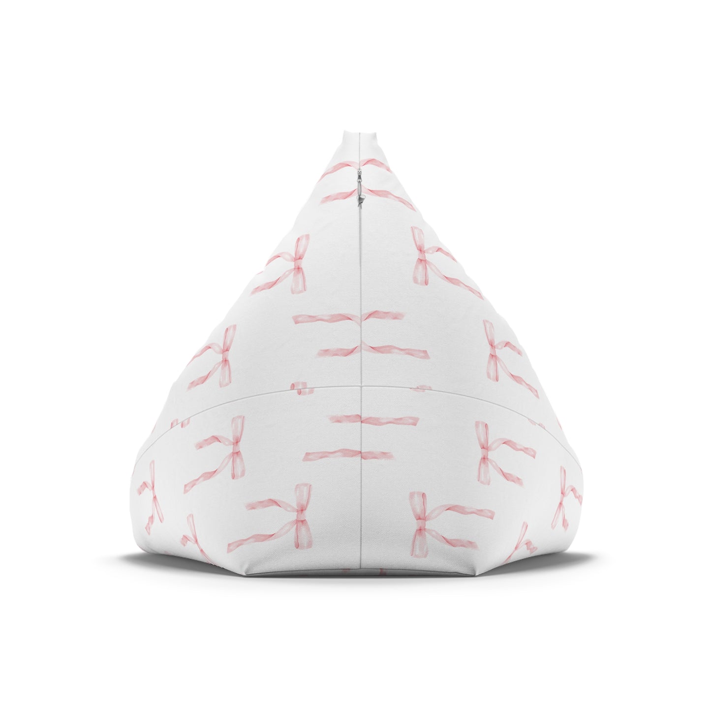Watercolor Coquette Pink Bows Bean Bag Chair Cover