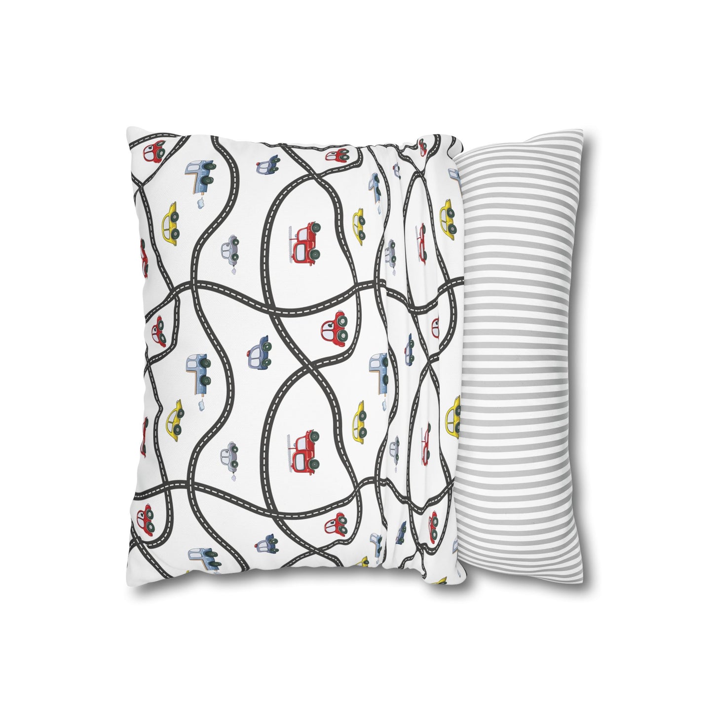 Throw Pillowcase Boy's Cute Cars