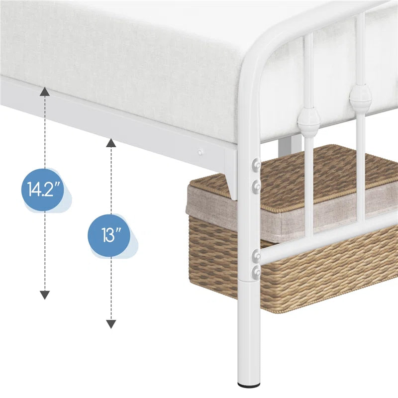 Valor Bed Frames Metal Platform Bed with Headboard