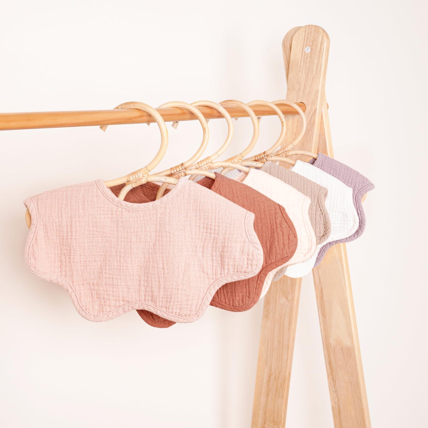Konssy Muslin Baby Bibs 100% Cotton Absorbent Bandana Drool Bibs