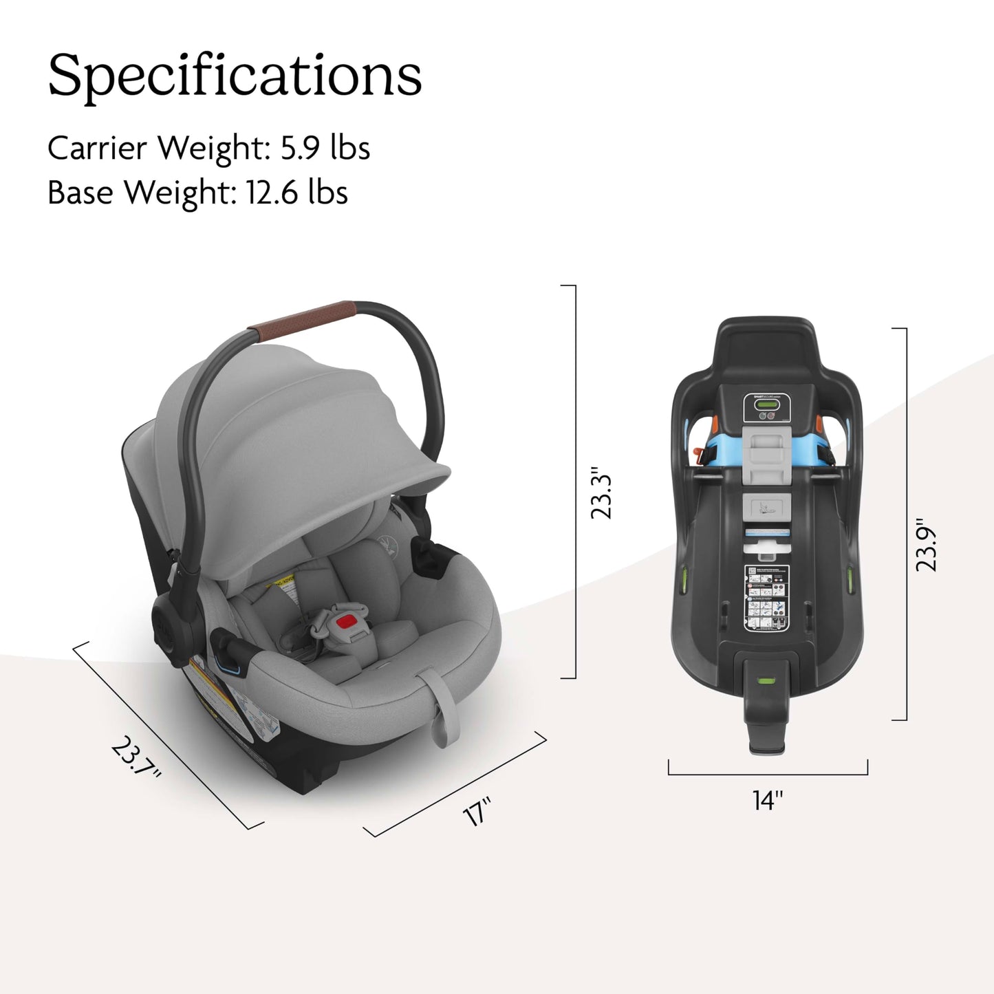 UPPAbaby Aria Lightweight Infant Car Seat