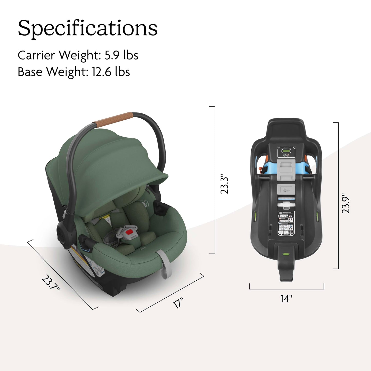 UPPAbaby Aria Lightweight Infant Car Seat