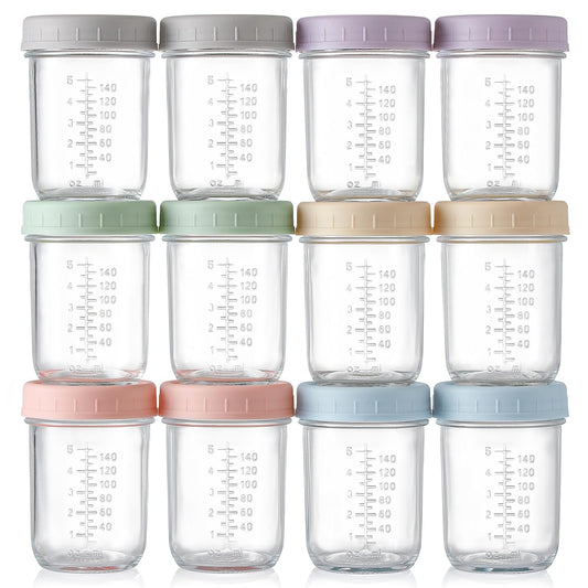 VITEVER 12 Pack Glass Baby Food Storage Containers