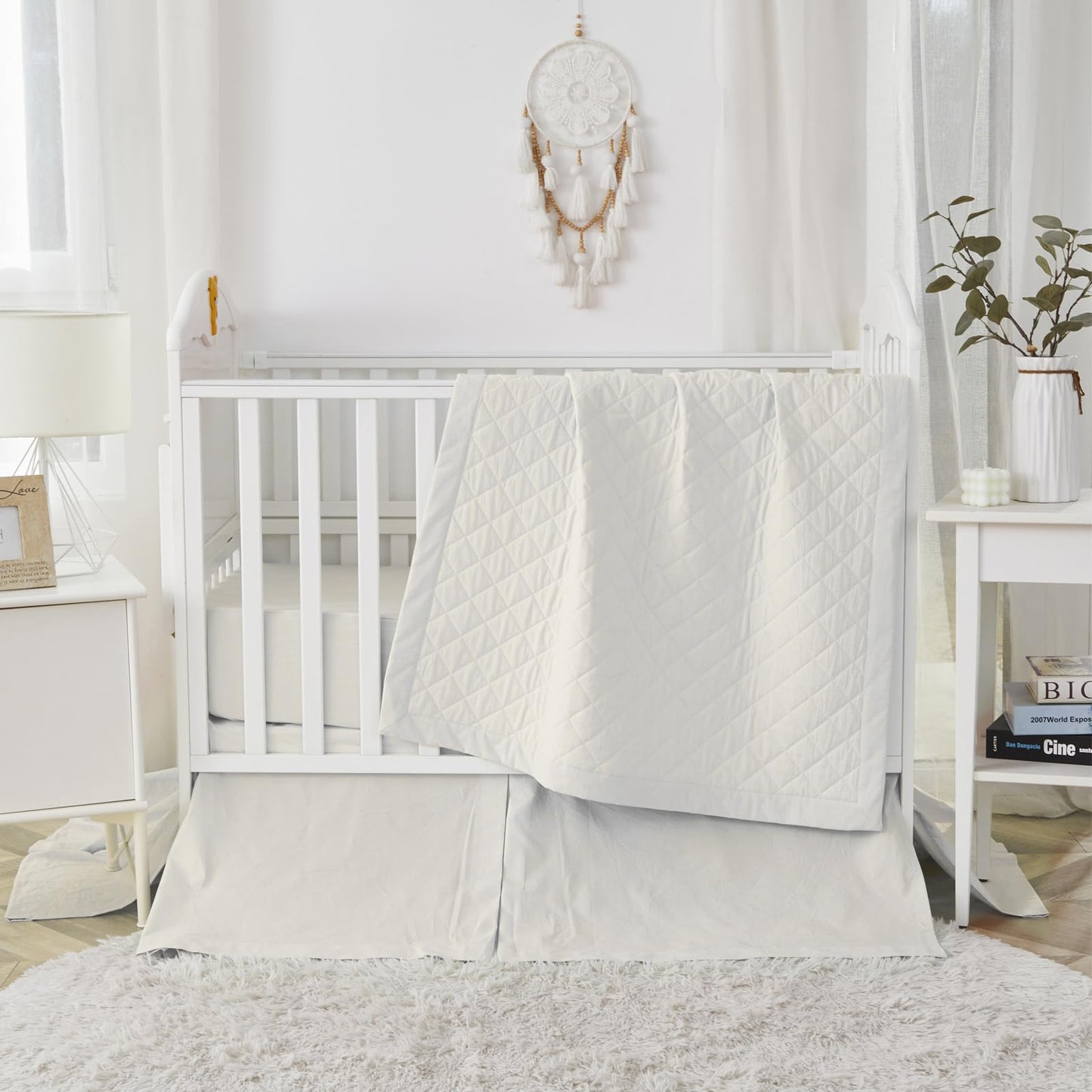 Brandream Gender Neutral Boho Bohemian Farmhouse Chic Baby Crib Bedding Set