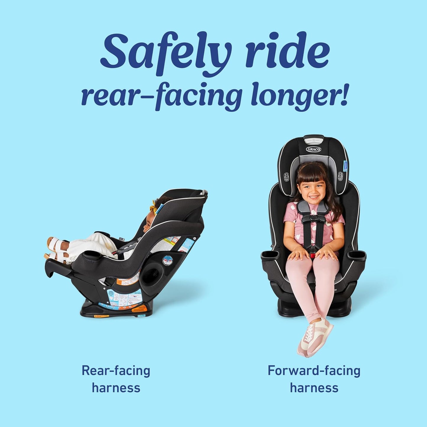 Graco Extend2Fit Convertible Baby Car Seat, Rear and Forward Facing