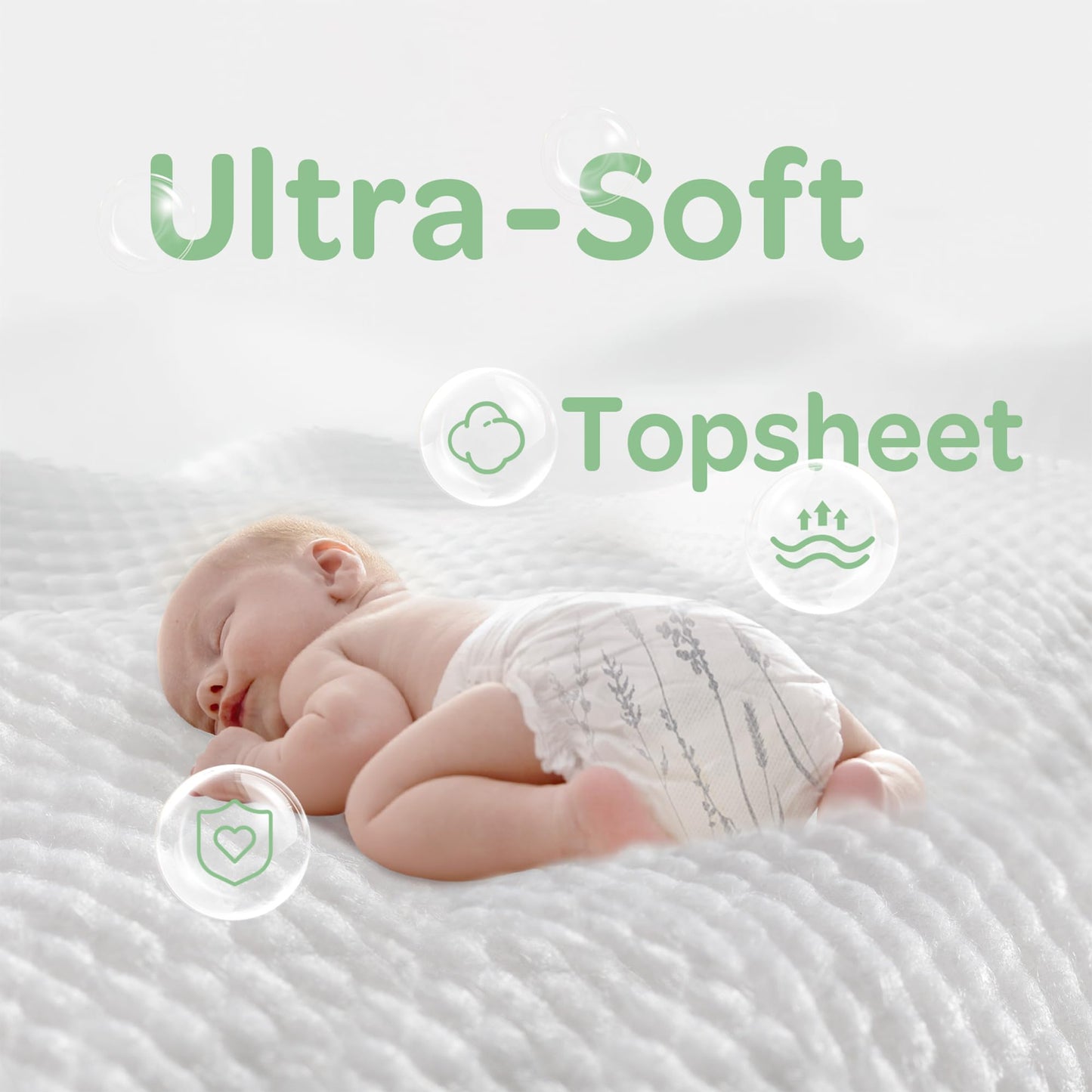 PARASOL Clear+Dry Disposable Diapers | RashShield Protection, Leakproof Design, Hypoallergenic | Size 4, (20-32 lbs) 48 Count