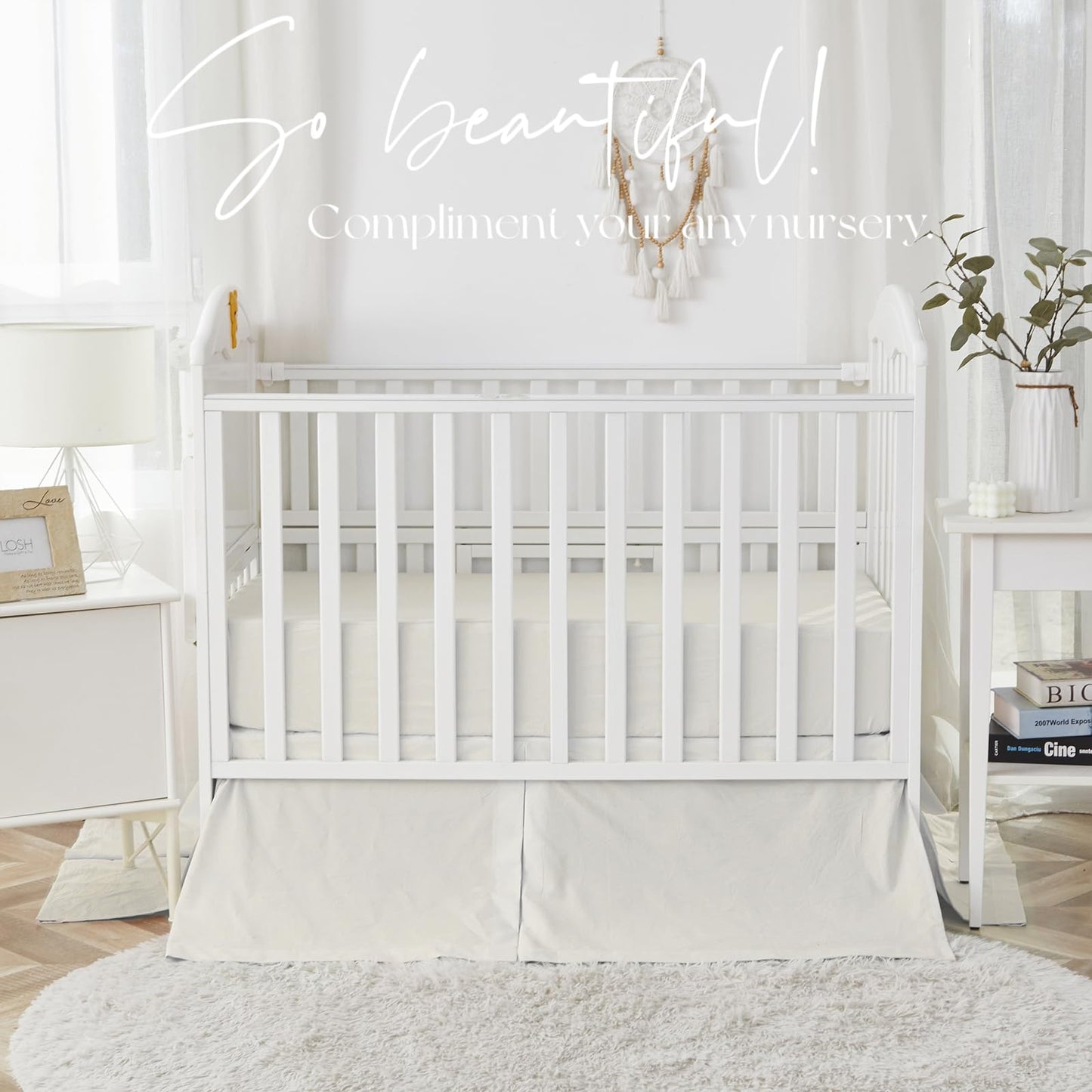 Brandream Gender Neutral Boho Bohemian Farmhouse Chic Baby Crib Bedding Set