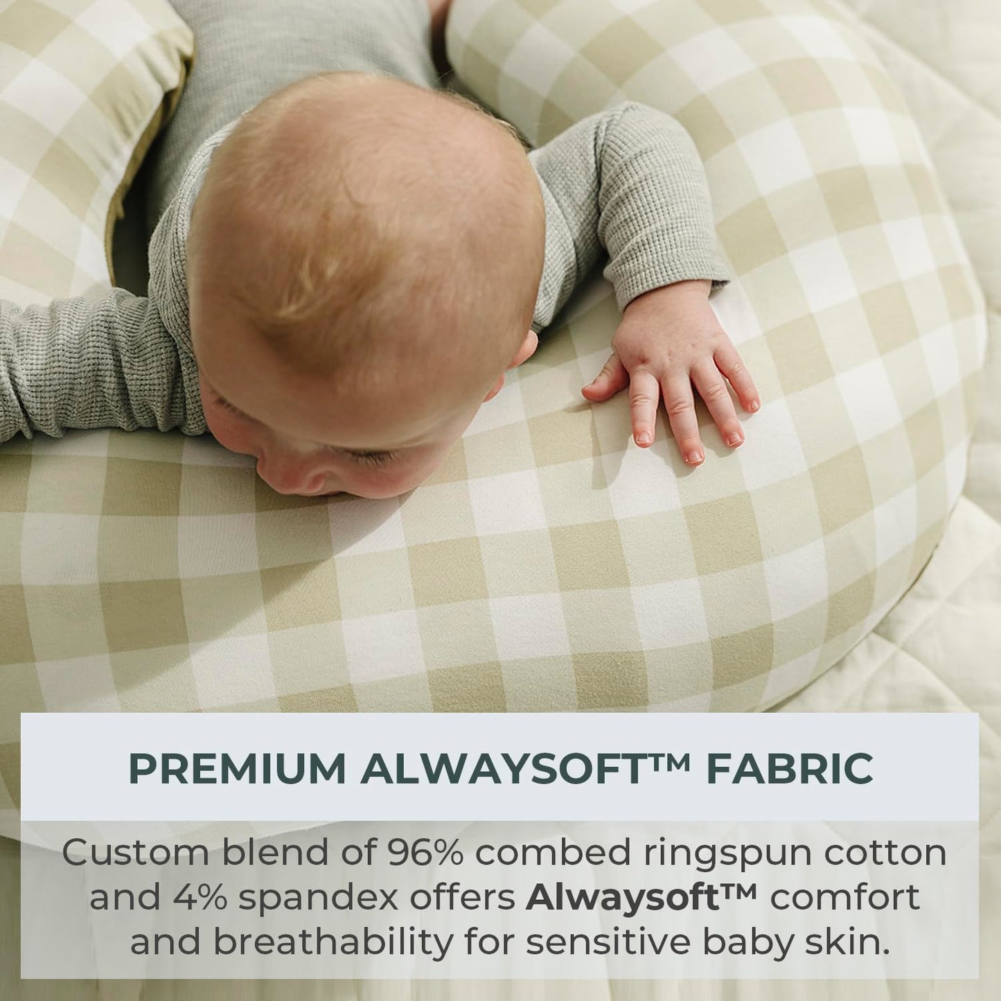 Pobibaby 1-Pack Premium Nursing Pillow Cover