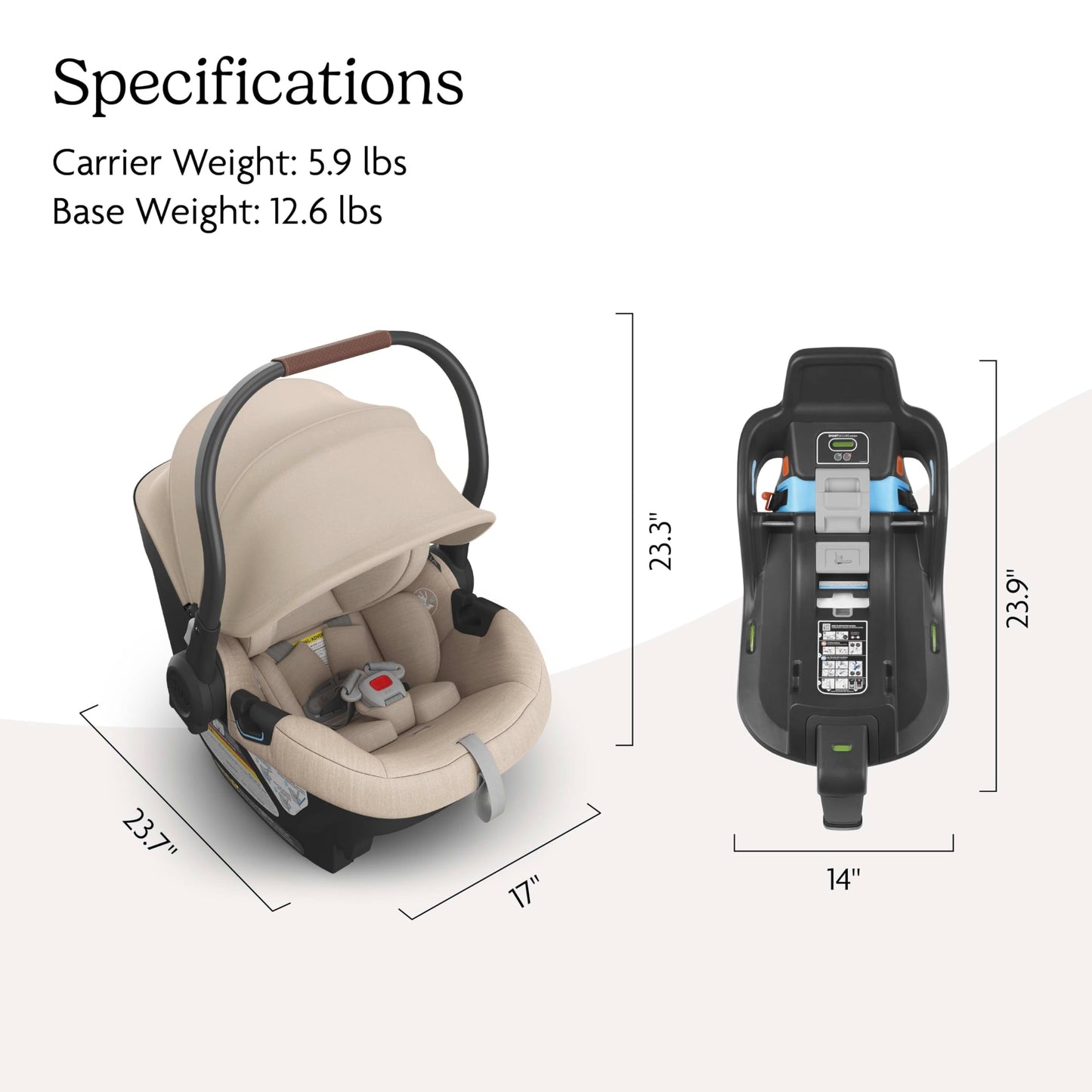 UPPAbaby Aria Lightweight Infant Car Seat