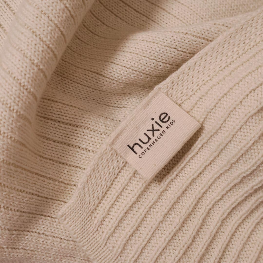 Knitted Organic Cotton Baby Blanket- Swaddle Blanket, 30" x 40" Soft Receiving Blanket for Newborn (Mochachino)