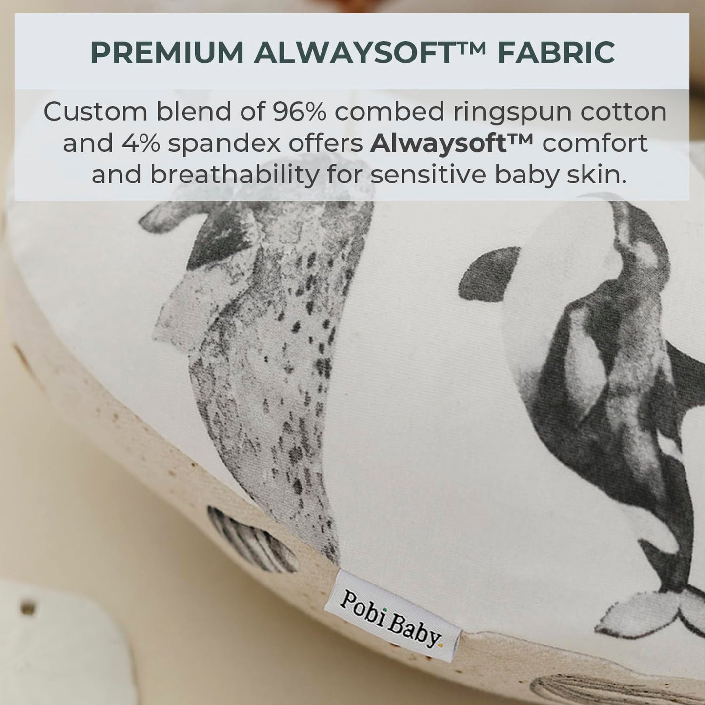 Pobibaby 1-Pack Premium Nursing Pillow Cover
