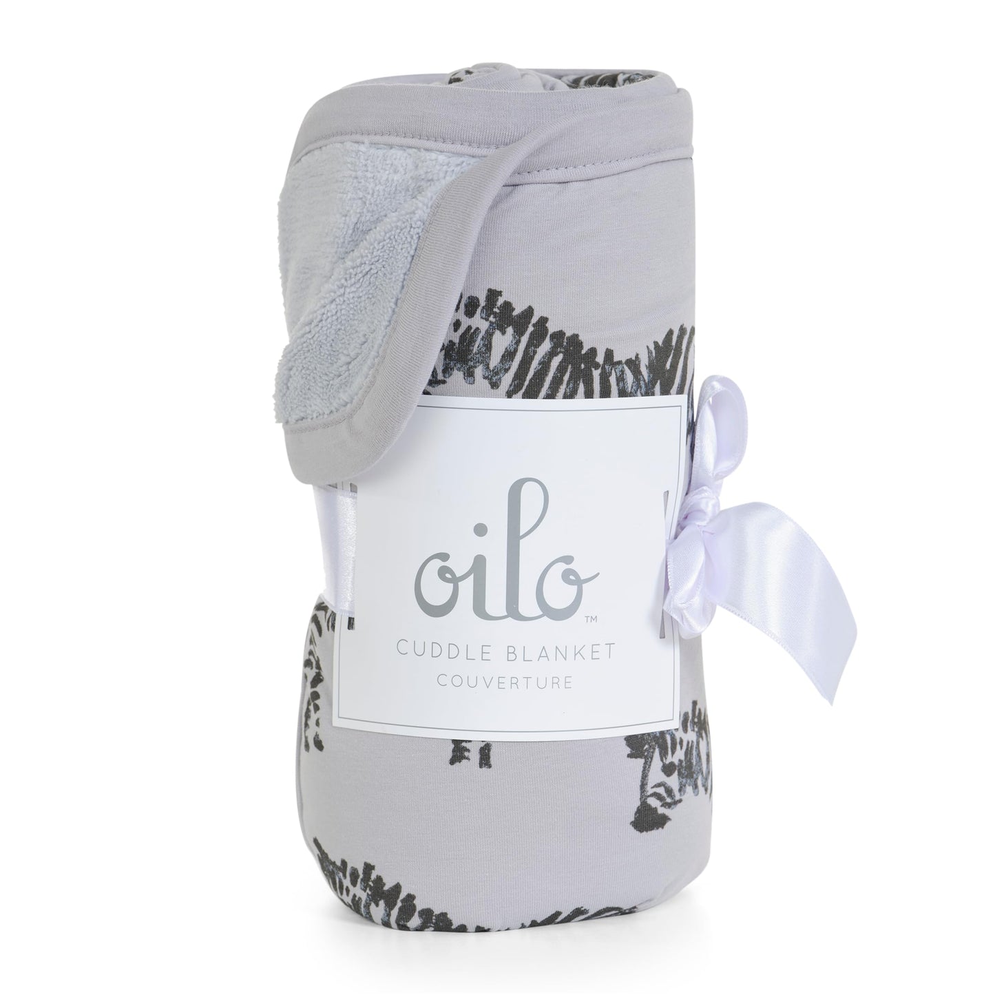 Oilo Baby Blanket, Luxury Soft Plush Backing & 100% Turkish Cotton Jersey Print