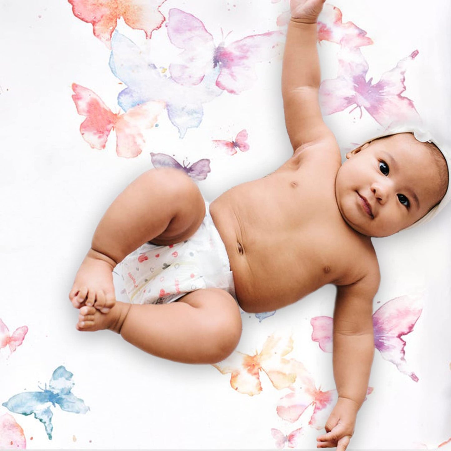 Oilo Baby Blanket, Luxury Soft Plush Backing & 100% Turkish Cotton Jersey Print