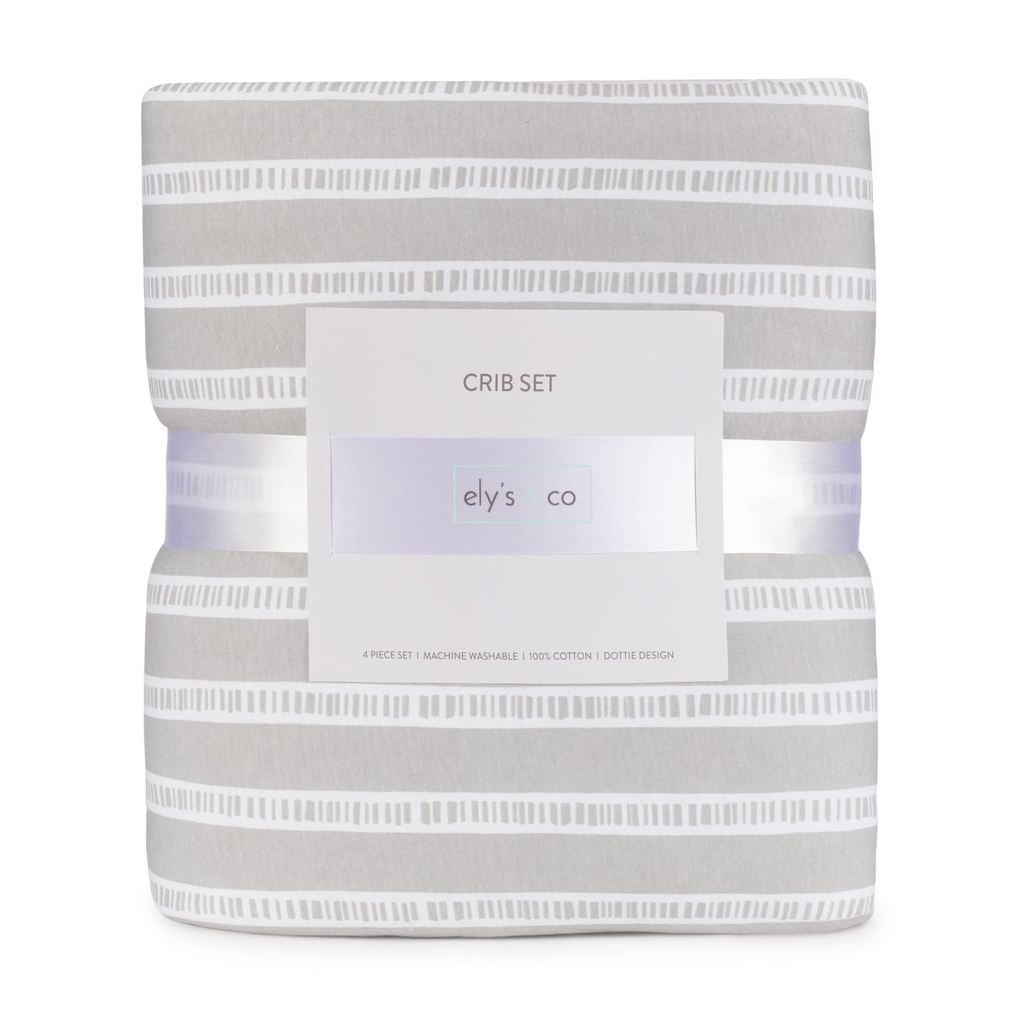 Ely’s & Co. Baby Crib Bedding Sets for Boys and Girls — 4 Piece Set Includes Crib Sheet