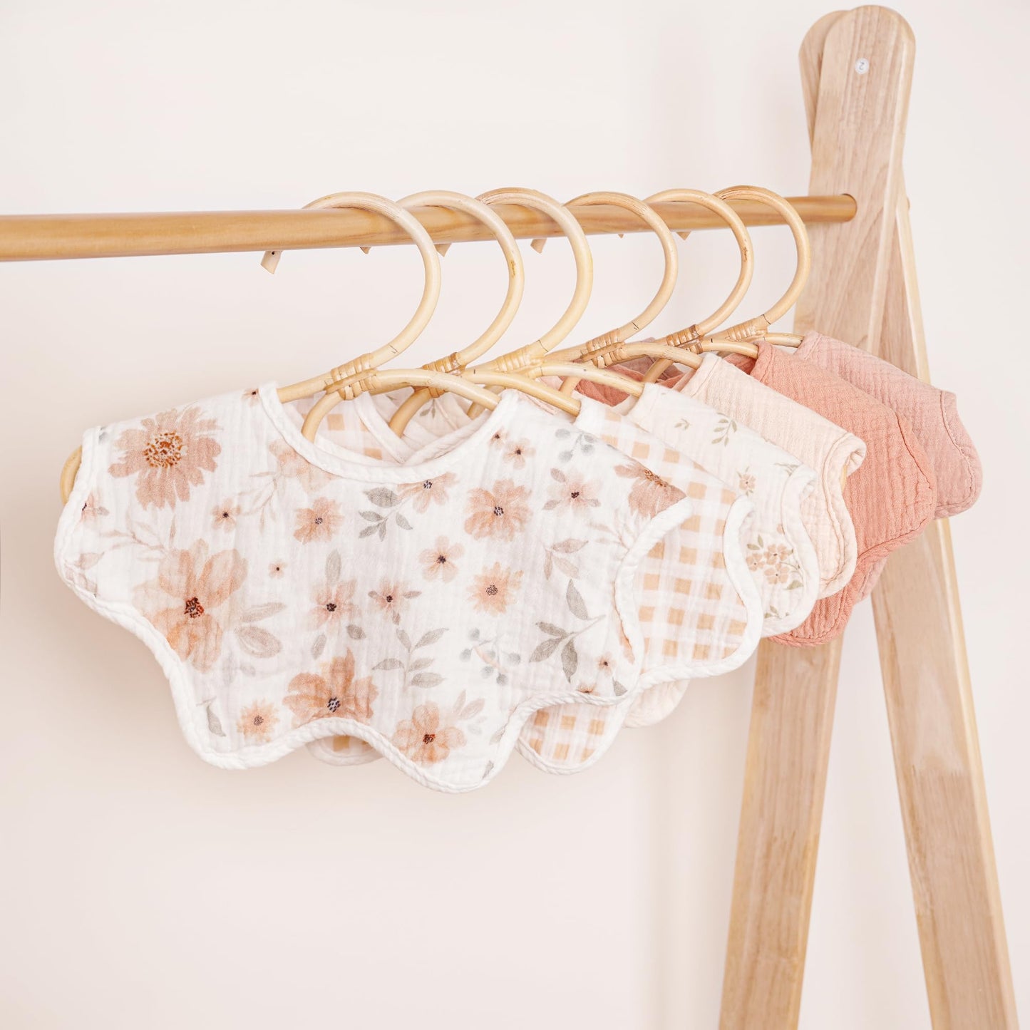 Konssy Muslin Baby Bibs 100% Cotton Absorbent Bandana Drool Bibs