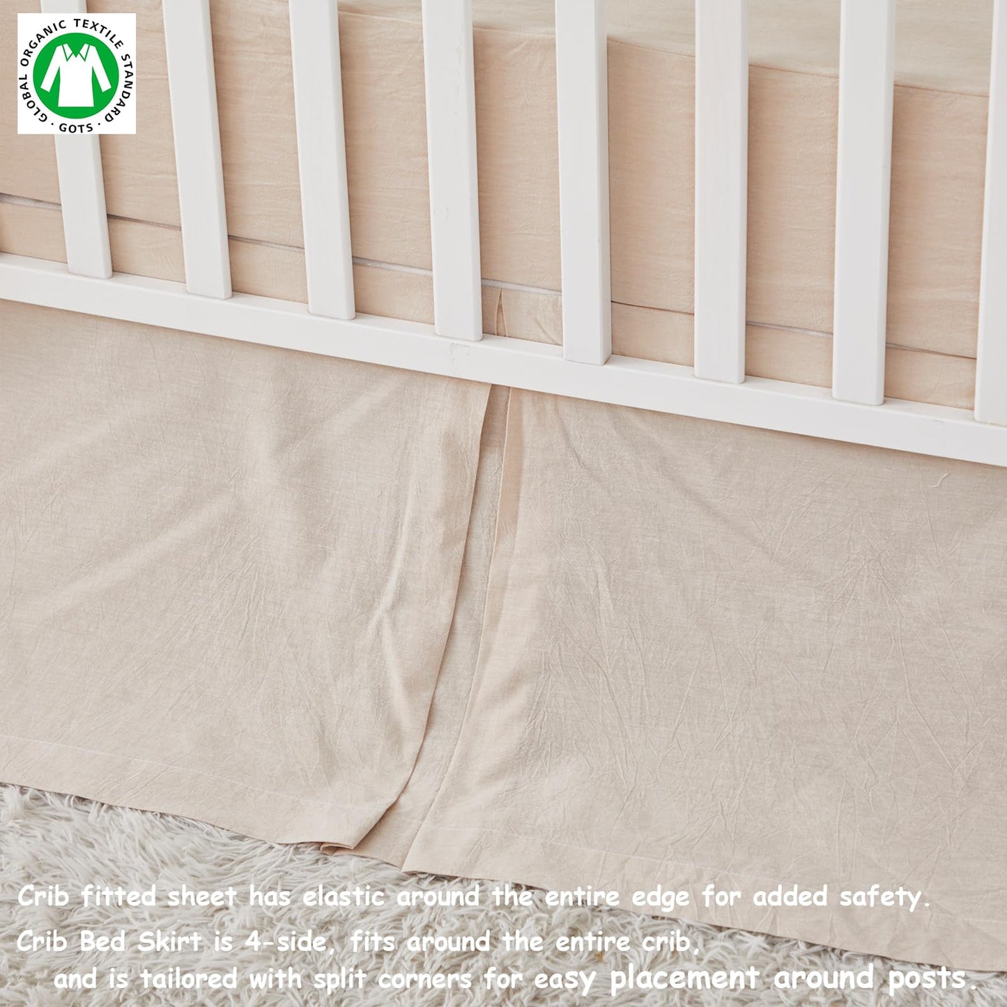 Brandream Gender Neutral Boho Bohemian Farmhouse Chic Baby Crib Bedding Set