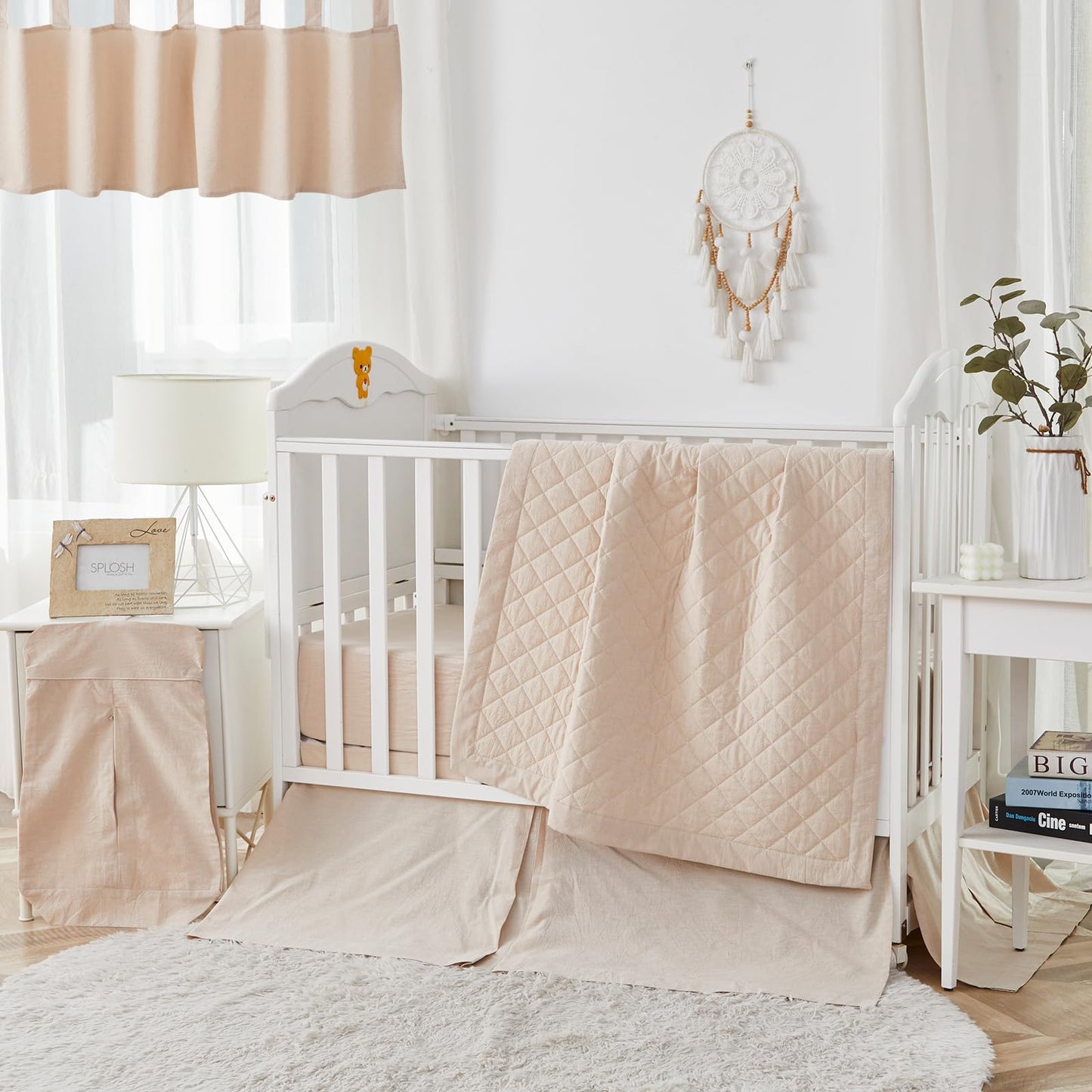 Brandream Gender Neutral Boho Bohemian Farmhouse Chic Baby Crib Bedding Set