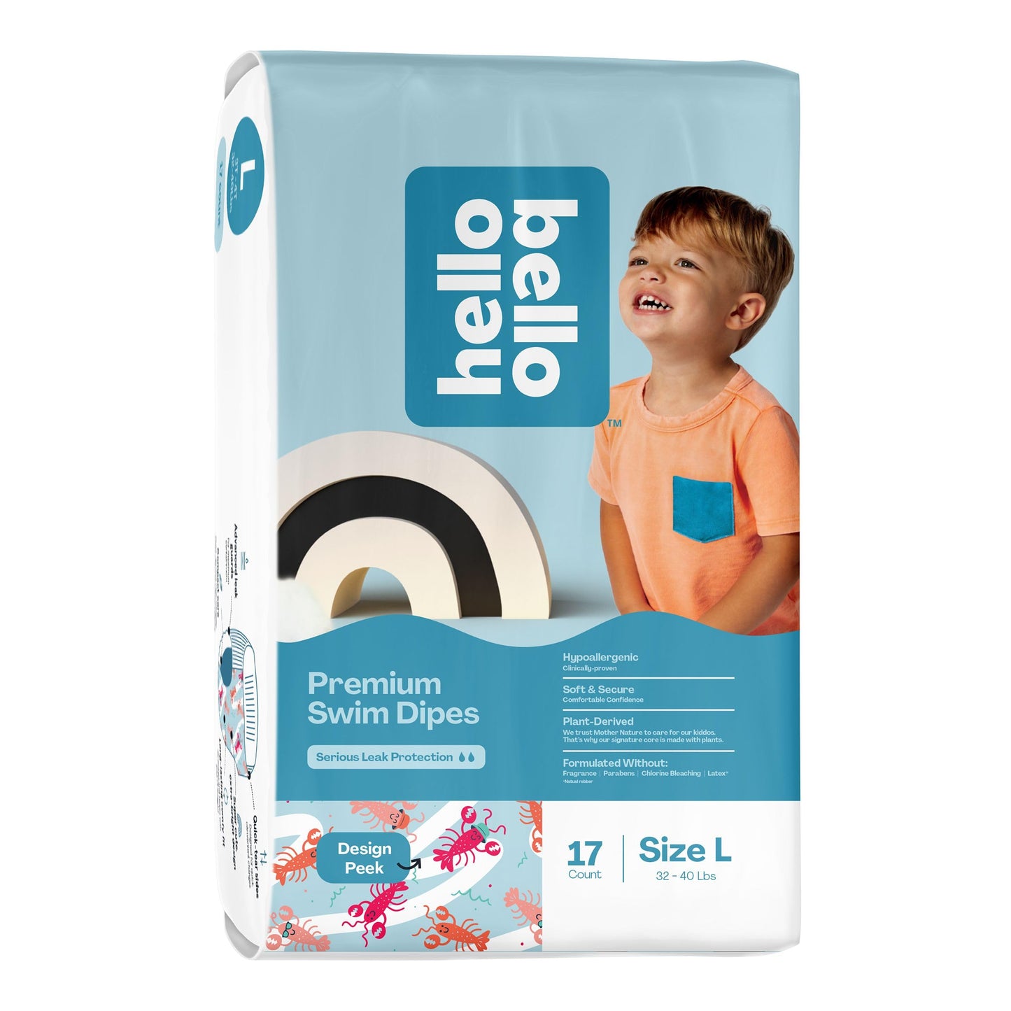 Hello Bello Premium Swim Diapers I Eco-Friendly Disposable Swim Dipes for Babies and Kids