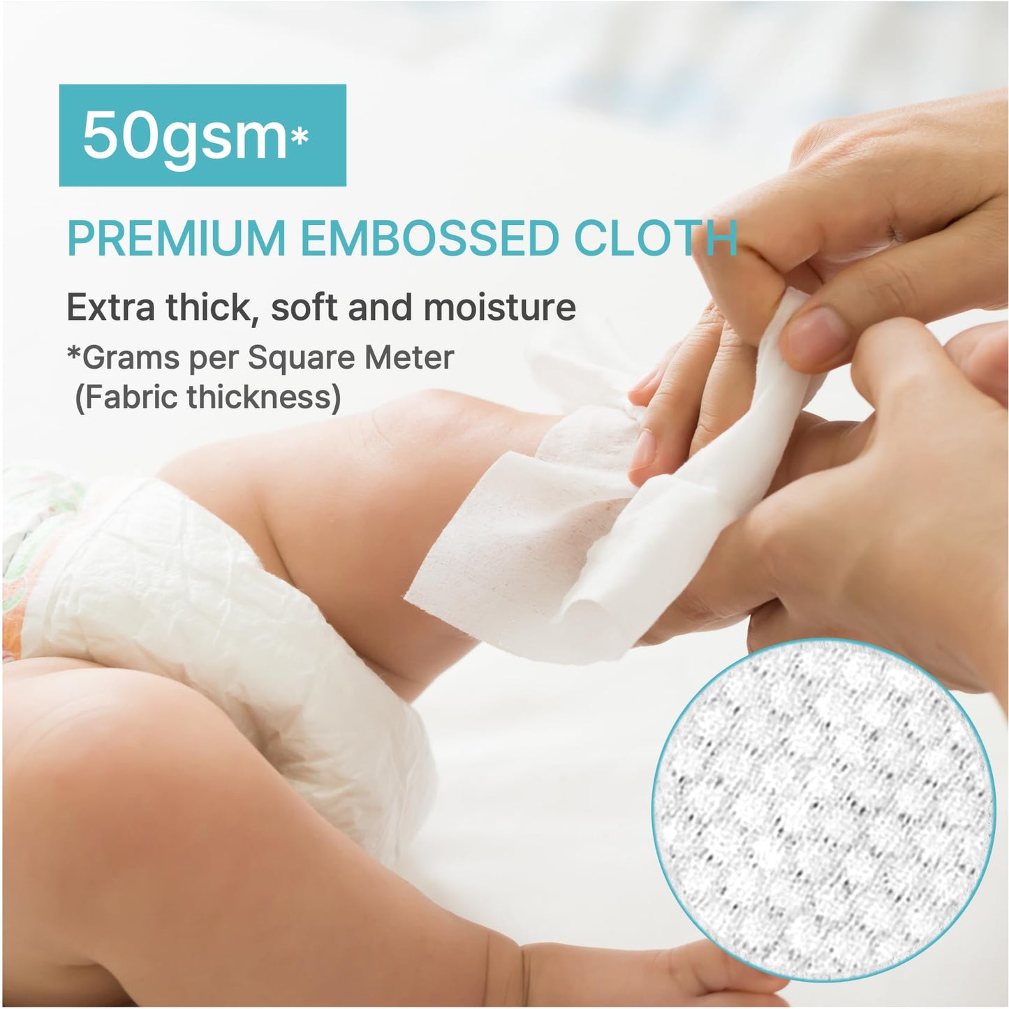 BEBESUP- Korea’s #1 Signature Baby Wipes - Hypoallergenic Water-based Unscented Alcohol-Free Ultra-Thick Super Seed Extracts Organic Plant-Based for sensitive skin Flip-Top 560 Count (8 Packs)