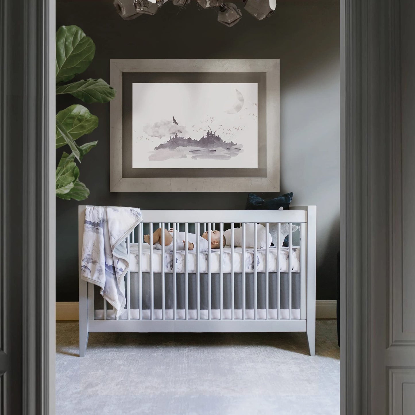 Oilo Baby Blanket, Luxury Soft Plush Backing & 100% Turkish Cotton Jersey Print