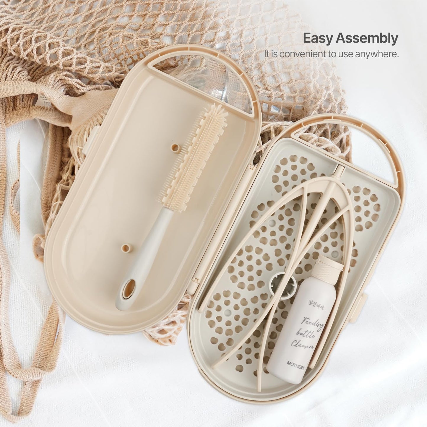 MOTHER-K Travel Baby Bottle Drying Rack Set