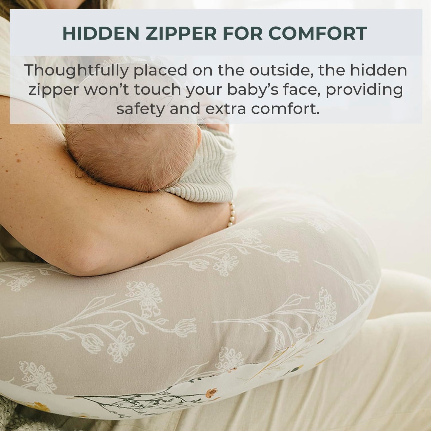 Pobibaby 1-Pack Premium Nursing Pillow Cover
