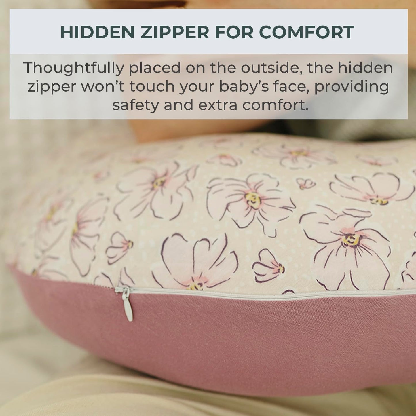 Pobibaby 1-Pack Premium Nursing Pillow Cover