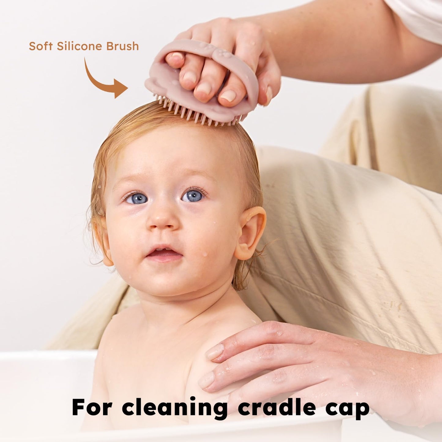 Yoofoss 4 Piece Baby Brush and Comb Set, Wooden Baby Brush with Natural Ultra Soft Goat Hair