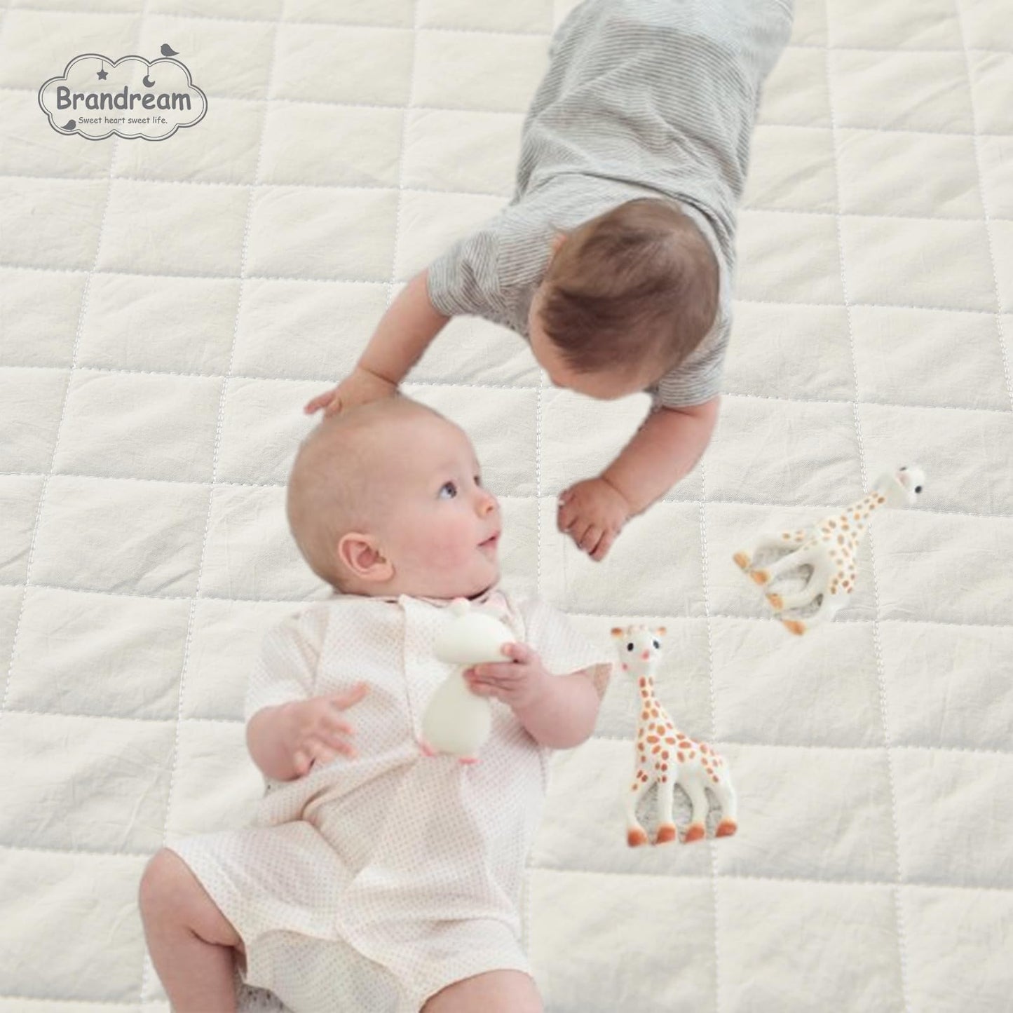 Brandream Gender Neutral Boho Bohemian Farmhouse Chic Baby Crib Bedding Set