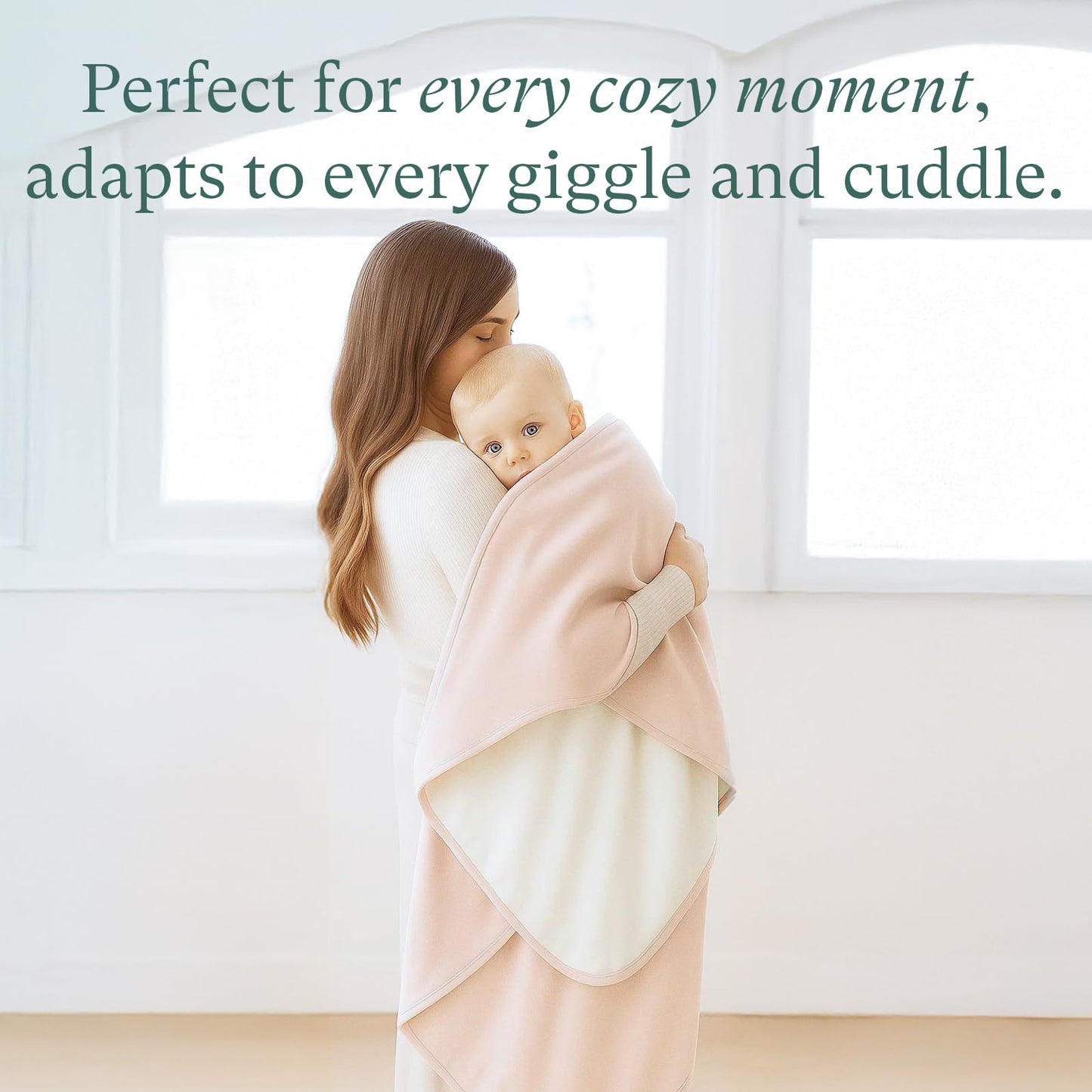 Supersoft Toddler Comforter, Premium Bamboo Viscose Crib Blanket, Cozy 1.0 Tog Lightweight Quilt for All Seasons 39"×55"