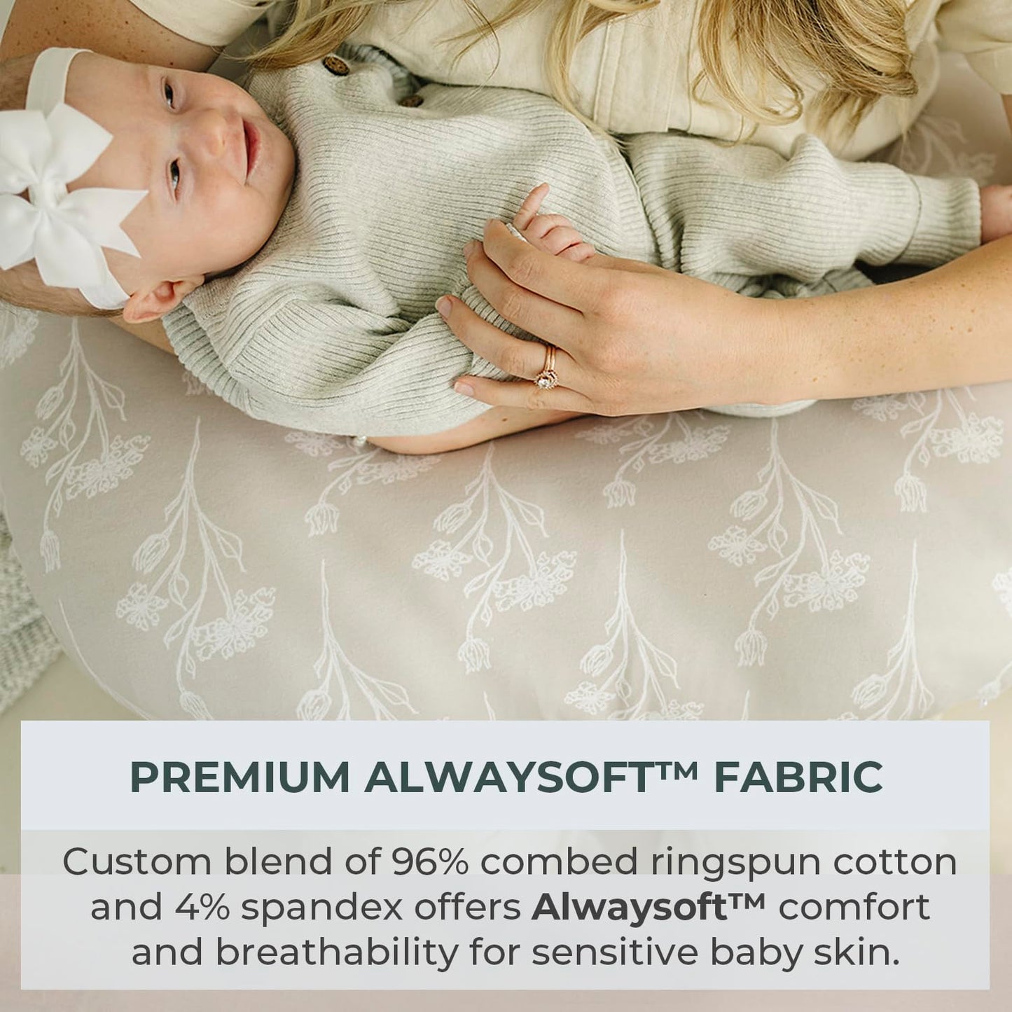 Pobibaby 1-Pack Premium Nursing Pillow Cover