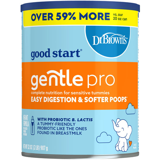 Good Start | Dr. Brown’s Gentle Pro, Infant Formula with Probiotics, DHA, Non-GMO, 32 OZ