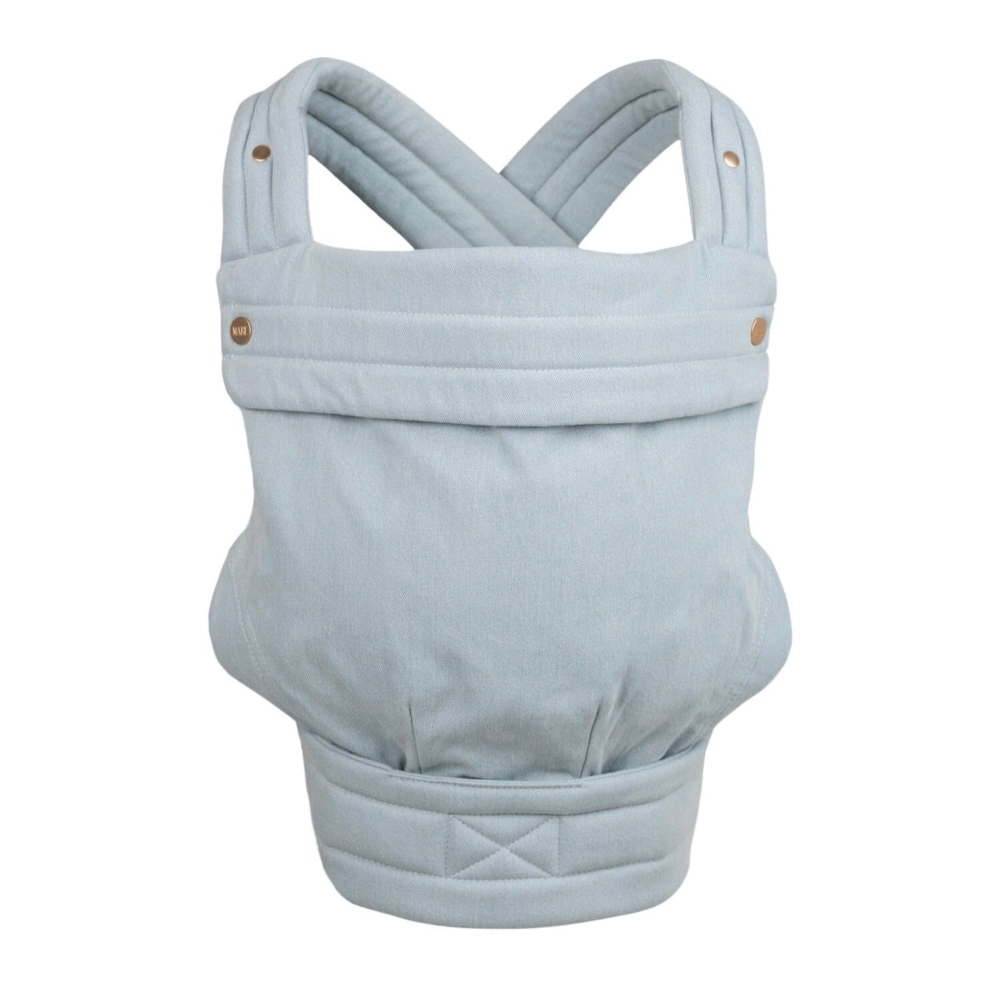 Mabē Monarch Ergonomic Baby Carrier – Premium Cotton Soft Structured Newborn to Toddler Carrier with Hip-Healthy Design, 3 Carry Positions (7-35lbs), Lightweight & Breathable, (Ivory)
