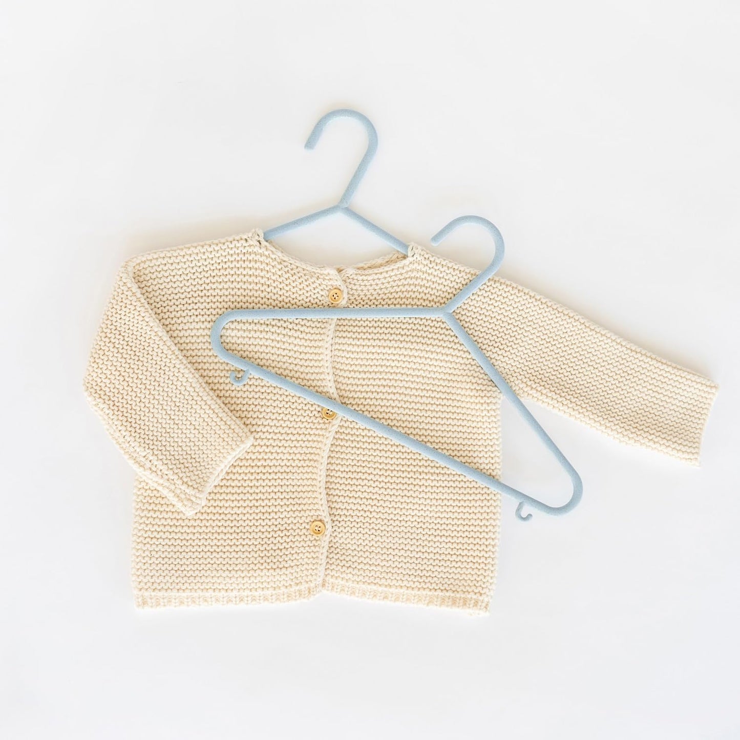 Sustainable Wheat Straw Plastic Toddler & Kids Hangers – Pack of 30