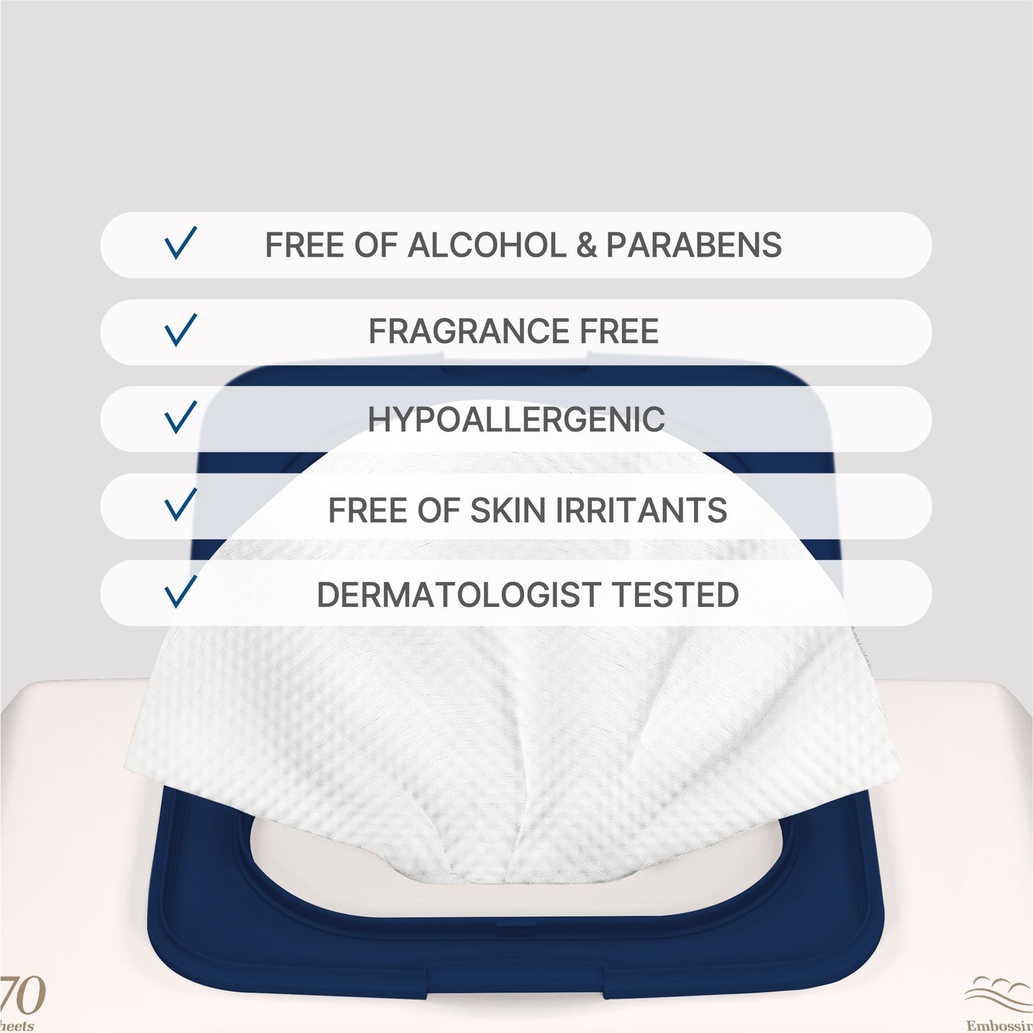 BEBESUP- Korea’s #1 Signature Baby Wipes - Hypoallergenic Water-based Unscented Alcohol-Free Ultra-Thick Super Seed Extracts Organic Plant-Based for sensitive skin Flip-Top 560 Count (8 Packs)