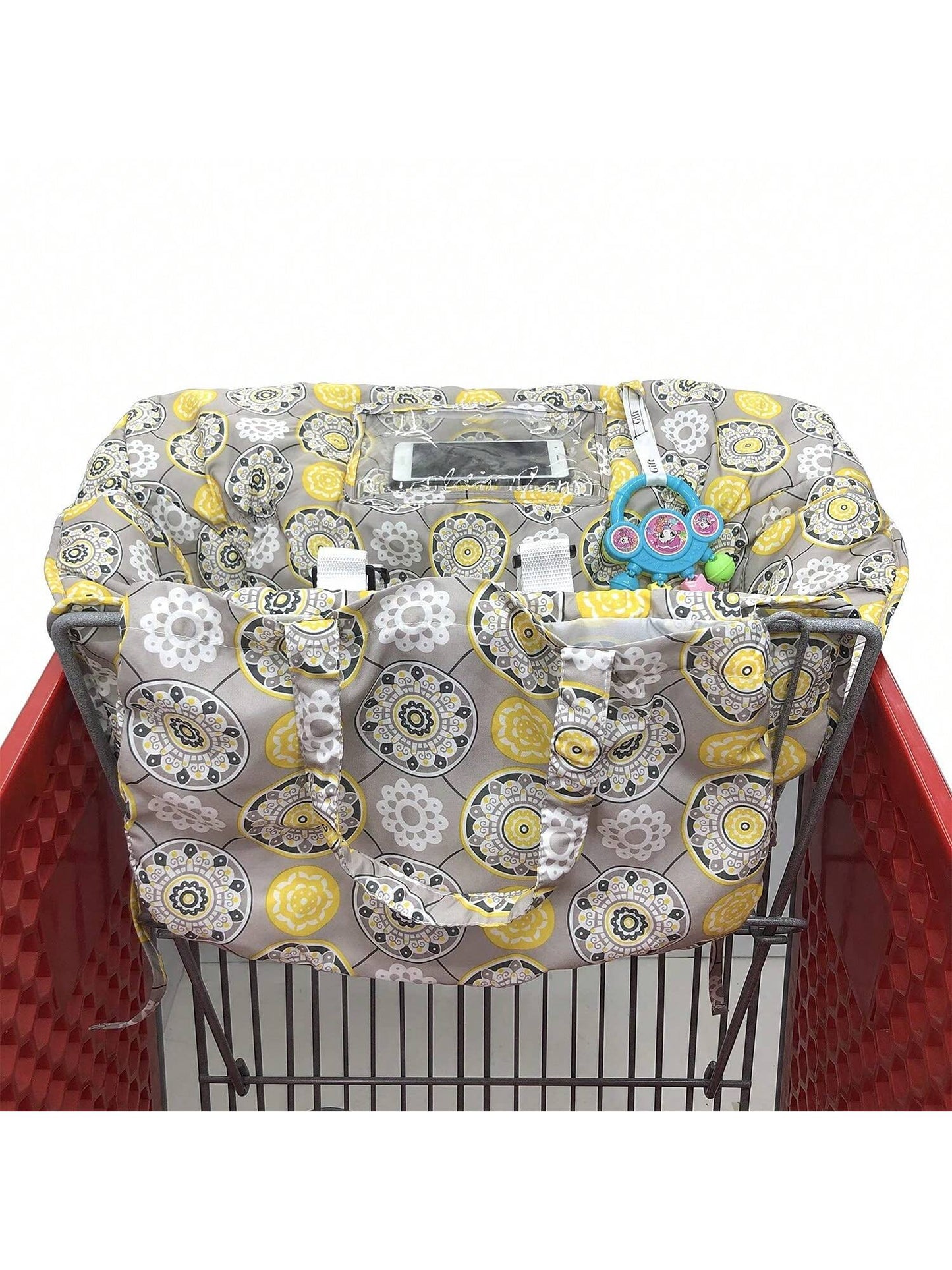 1Pc Thick Baby Stroller Seat Cushion, Cartoon Pattern, Foldable, Collapsible, High Chair Cushion, Comfortable and Breathable