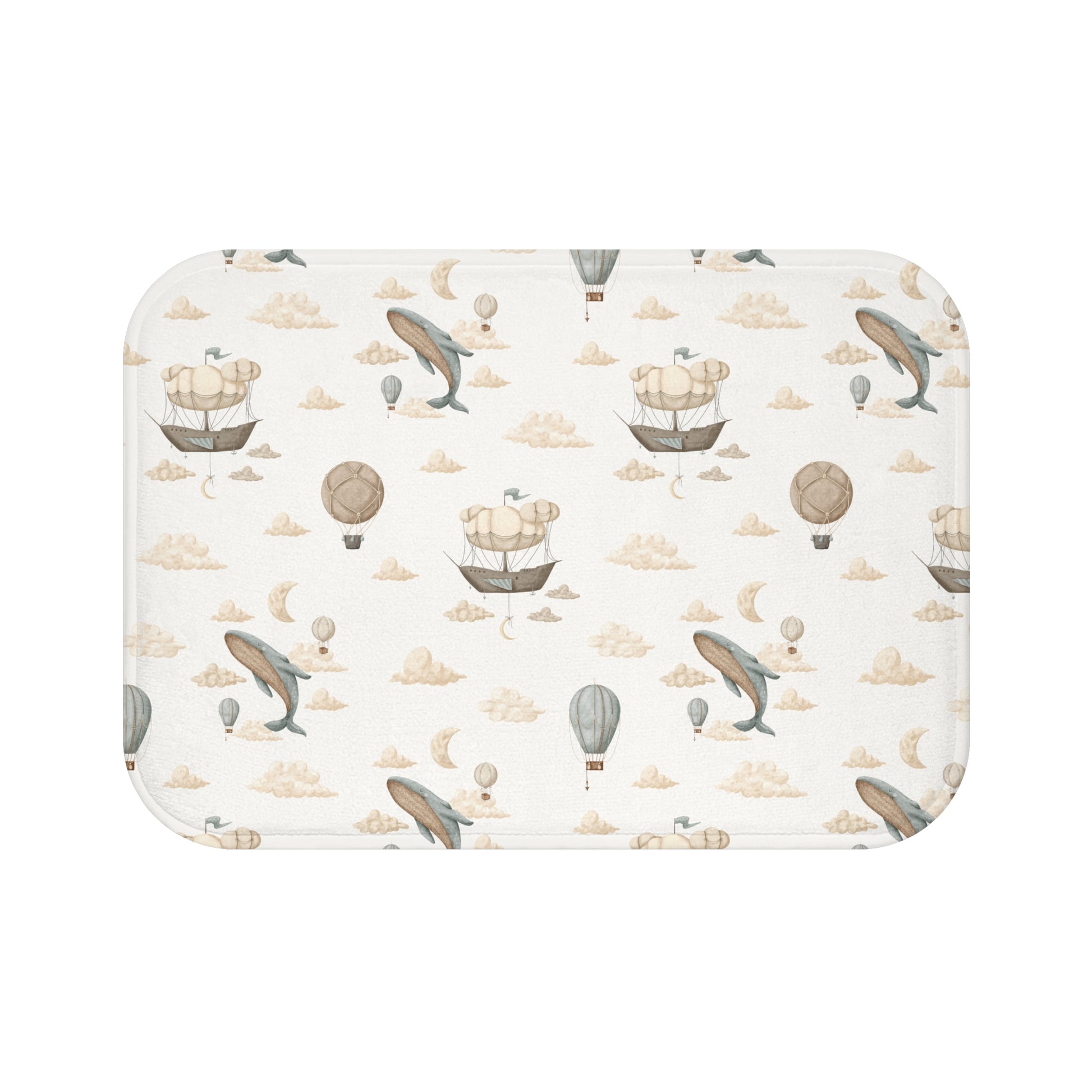 Bath Mat Balloon Ships - All The Things Baby