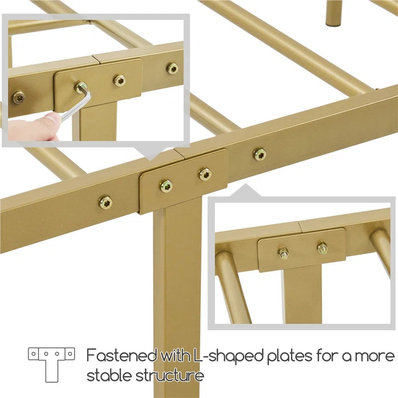 Valor Bed Frames Metal Platform Bed with Headboard