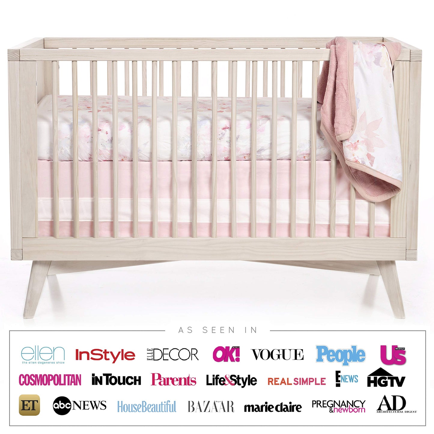 Oilo Baby Blanket, Luxury Soft Plush Backing & 100% Turkish Cotton Jersey Print