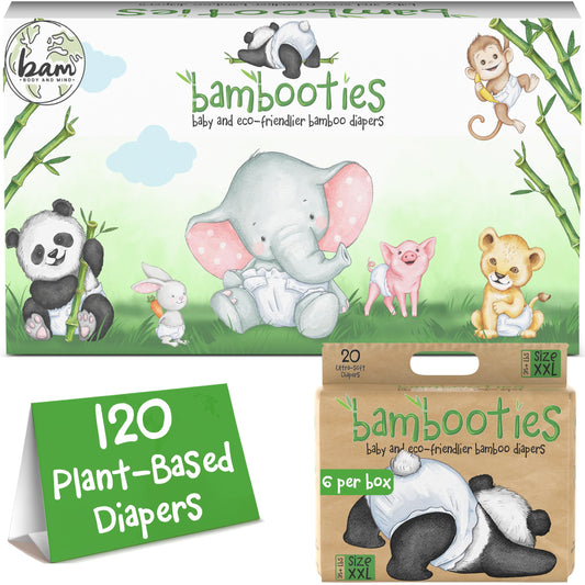 Bamboo Baby Diapers, Totally Chlorine Free,Non Toxic Eco Friendlier Plant-Based Materials.